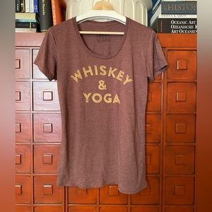 Whiskey & Yoga Headlines T-Shirt XL
